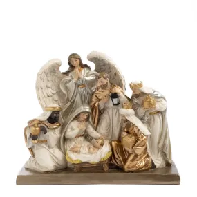 Holy family/nativity on base tt crm 25cm